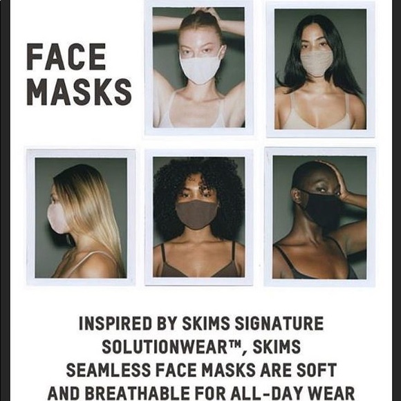 SKIMS ONYX black kardashian facemask - Picture 12 of 16
